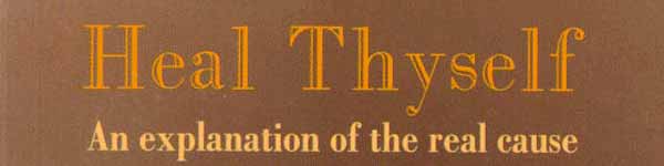 Heal Thyself Book Heal Thyself Book