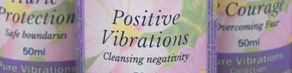 Three bottles of Positive Vibrations Essence