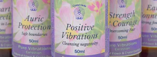 Bottles of Pure Vibrations Essence Sprays