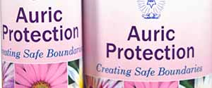 Auric Protection Essences - two bottles  close up of label