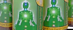 Heart Chakra Essences - four bottles  close up of label