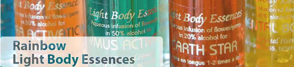 Rainbow Light Body Essence bottles - close up