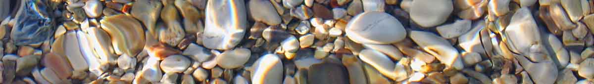 Stones under water