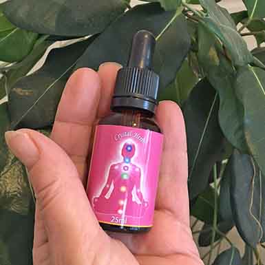 The Higher Heart Chakra Essence in a hand