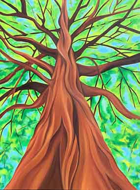 A beautiful tree painted by Beki Crowell
