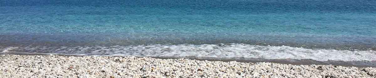 Sea lapping the beach