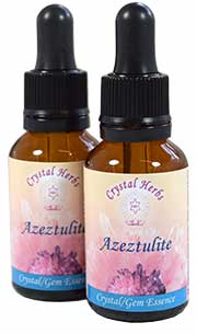 Two bottles of Azeztulite Crystal Essence