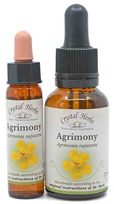 Agrimony Bach Flower Remedy 10ml and 25ml bottles of Agrimony Bach Flower Remedy