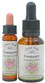10ml and 25ml bottles of Centaury Bach Flower Remedy
