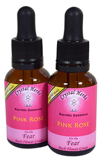 Pink Rose Flower Essence Two 25ml bottles of Pink Rose Flower Essence