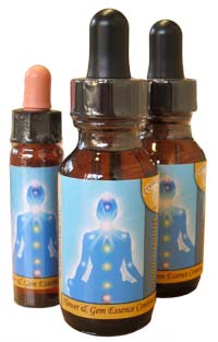 Throat Chakra Essence bottles