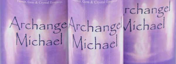 Close up of a bottles of bottles of the Archangel Essences