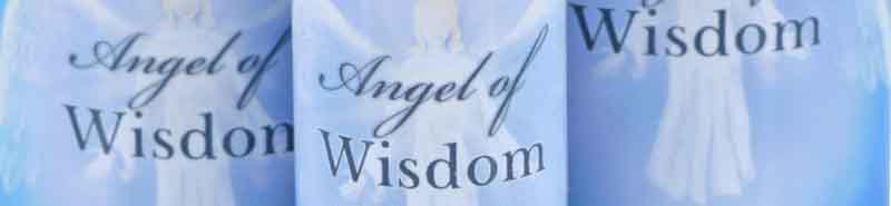 Close up of three bottles of Angel of Wisdom Essence