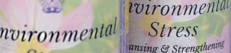 Close up of two bottles of Environmental Stress Essence Sprays